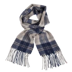 100% Cashmere Scarf Made In Scotland Bannockbane Silver