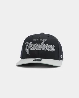 47 Brand Men's New York Yankees Script MVP DP Snapback Navy/Grey