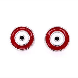 A393 Red Eyes Post Earrings