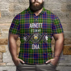 Arnott Tartan Polo Shirt with Family Crest DNA In Me Style