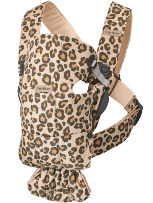 BabyBjorn Draagzak Mini Cotton Mix Leopard Beige