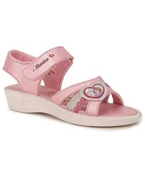 Bubblegummers Castle Princess Girl sandal In Red