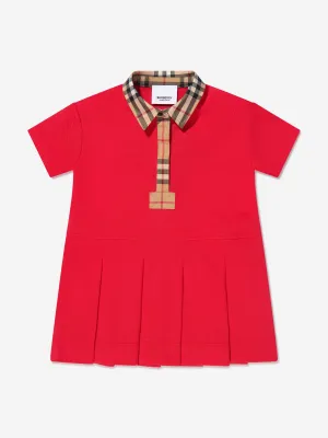 Burberry Baby Girls Mini Sigrid Polo Dress In Red