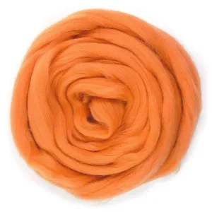 Clementine - Merino Wool Top Roving - 50 gram (1.75 oz) Ball - Color 601