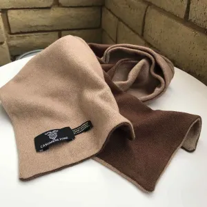 Dark Chocolate Brown Pure Cashmere Scarf