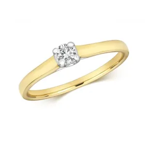 Diamond Jewellery 9k Gold Diamond Crossover Ring RD605