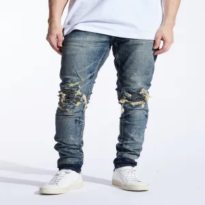 Embellish Jeans FIZDALE RIP AND REPAIR Men’s - WASHED BLU