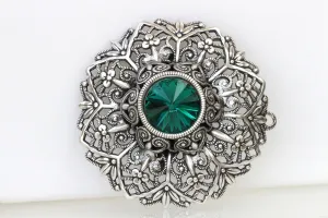 EMERALD BROOCH