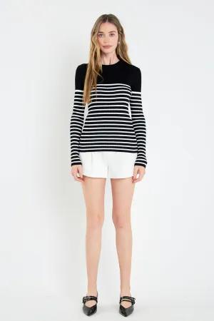 English Factory - Stripe Long Sleeve Knit Top