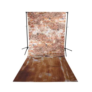 Grunge Floor Extended Printed Backdrop