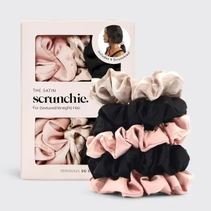 Kitsch Satin Sleep Scrunchies - 5pc Assorted