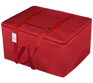 Kuber Industries Small Size Foldable Travel Duffle Bag, Underbed Storage Bag (Red)