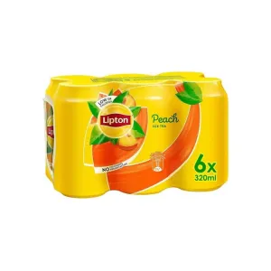 Lipton Peach Iced Tea, 245ml (imported)- (Pack of 6)