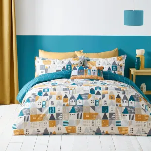 Nordica Duvet Cover Set by Fusion in Teal