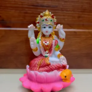 SINE Biz, Lakshmi Devi Idol Statue for Home Puja Goddess Laxmi Idols Showpiece for Temple Pooja Room (10 cm)