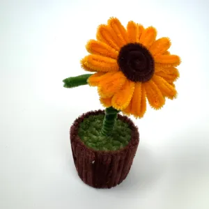 Sunny Sunflower Pot