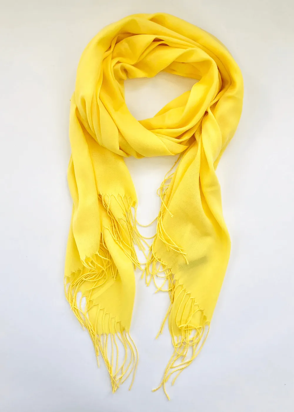 🐥 Pashmina Shawl  Canary Yellow