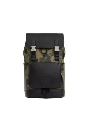 ( PREORDER ) Coach Track Backpack Signature Canvas With Camo Print In Gunmetal Green Multi CL943