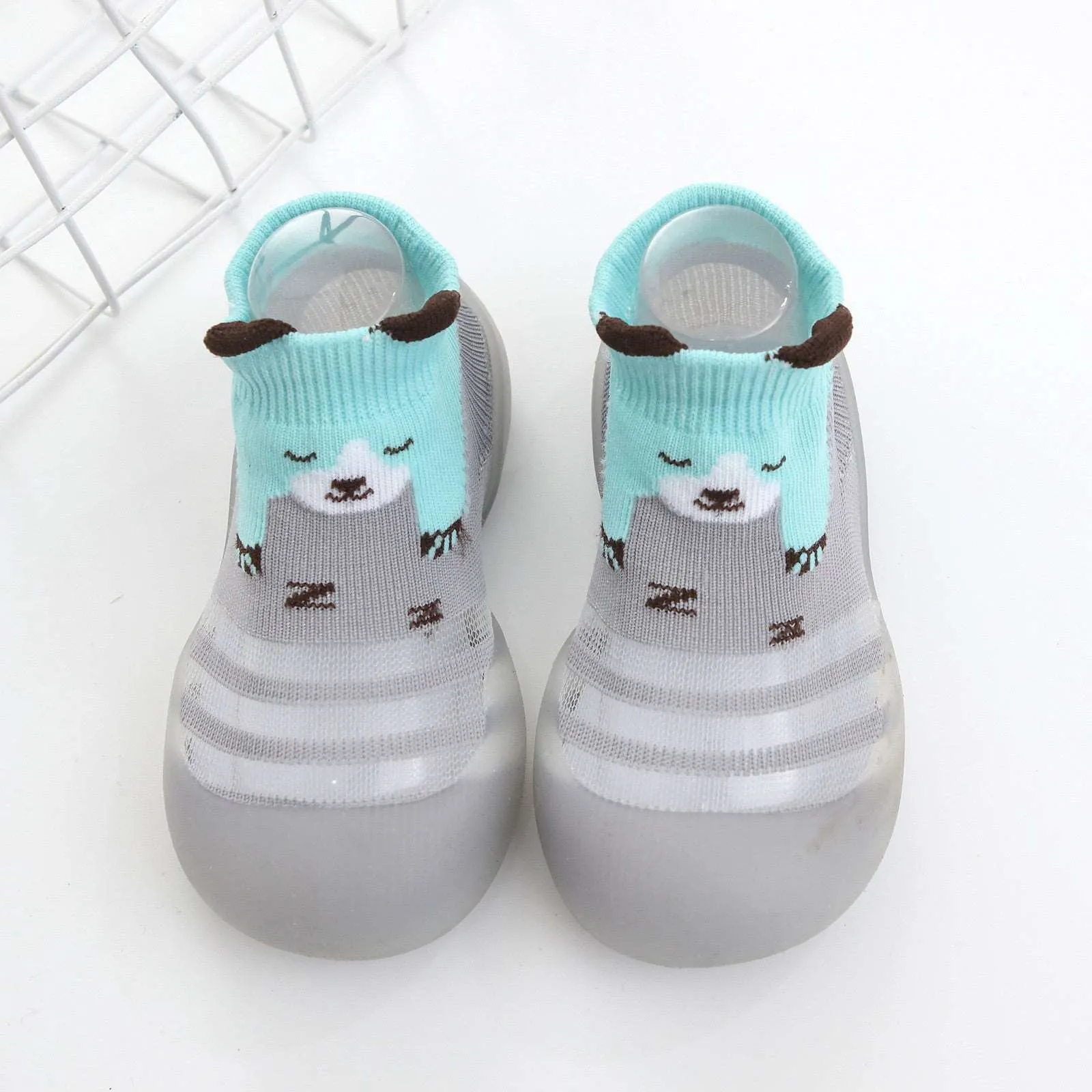 0-4 Years Old Baby Toddler Shoes Ice Silk Socks Shoes Baby Soft Sole Floor Shoes