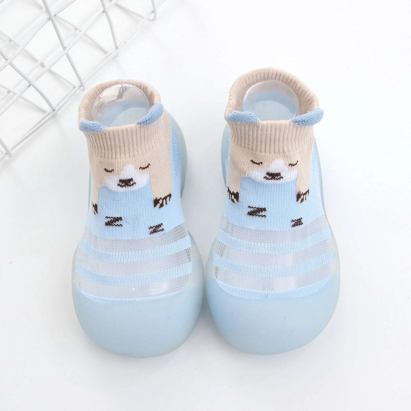 0-4 Years Old Baby Toddler Shoes Ice Silk Socks Shoes Baby Soft Sole Floor Shoes