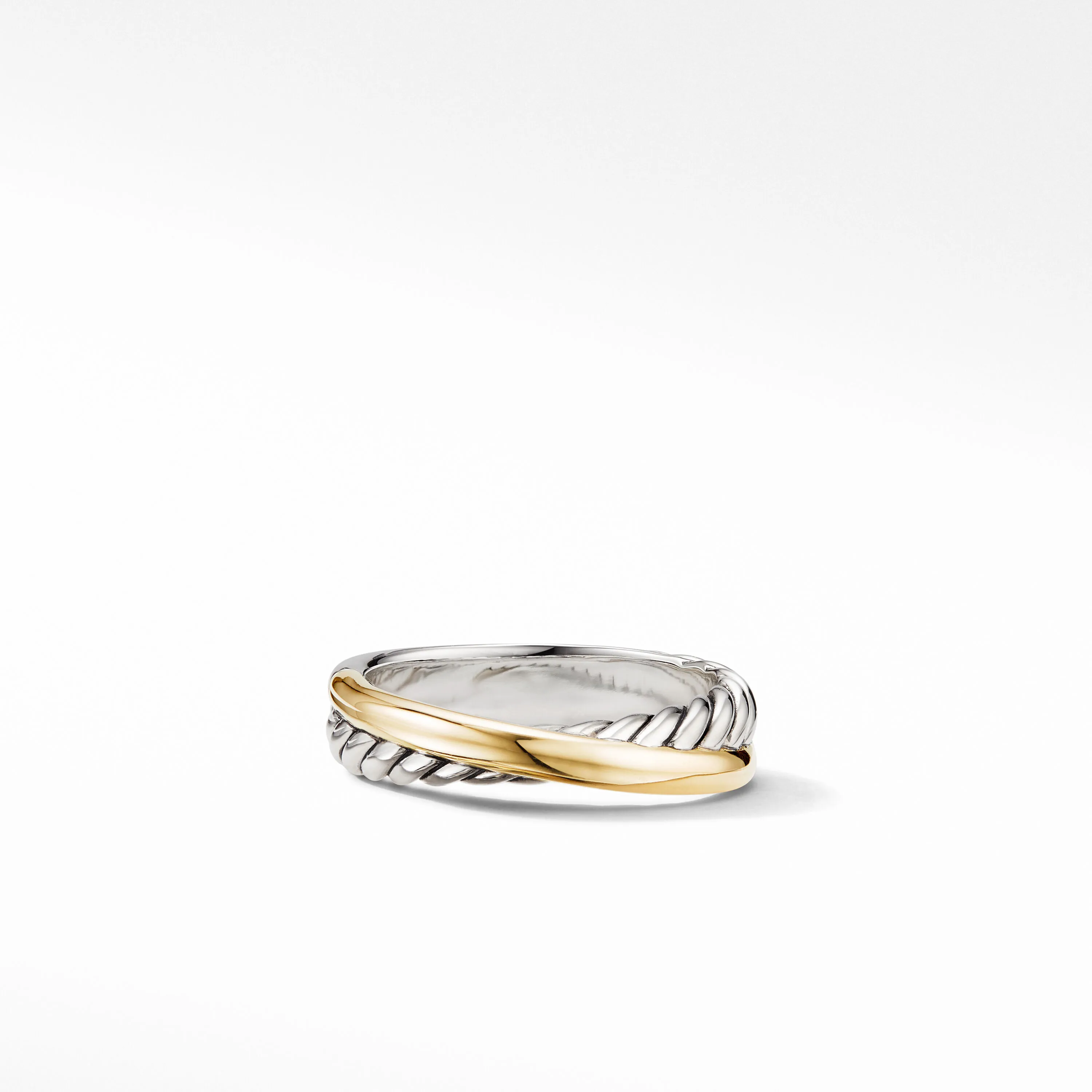 0.14 CTW Two Tone Classical Wedding Band