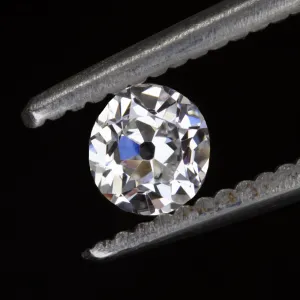 0.38ct OLD MINE CUT DIAMOND F SI2 LOOSE ANTIQUE NATURAL ELONGATED CUSHION ESTATE