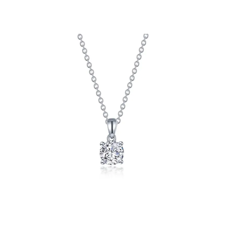 0.65 CTW 4-Prong Solitaire Necklace