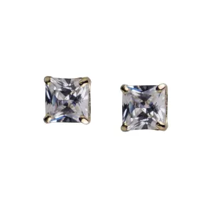 0.78 TCW 14K Gold Diamond Simulant Earrings