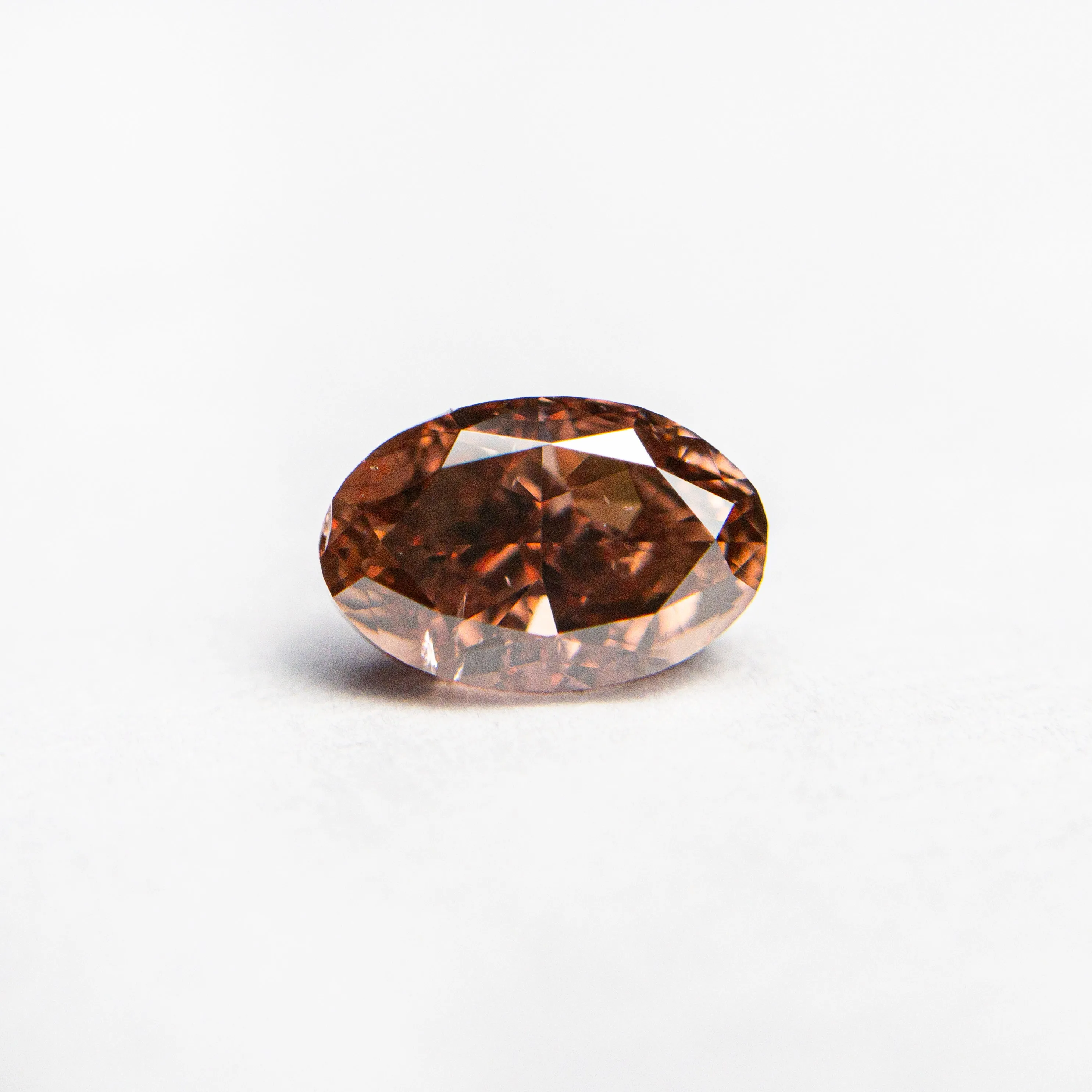 0.80ct 6.64x4.33x3.25mm GIA SI2 Fancy Deep Brownish Orangy Pink Oval Brilliant 🇦🇺 24162-01