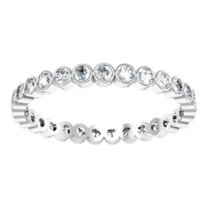 0.87 cttw Round Bezel Set Diamond Eternity Band