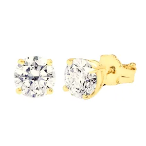 1-1/2ctw Lab Grown Diamond Stud Earrings