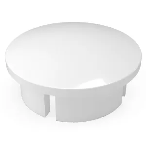 1-1/2" Internal PVC Dome Cap, Furniture Grade