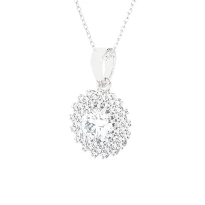 1 1/3 ctw Round Lab Grown Diamond Fashion Pendant