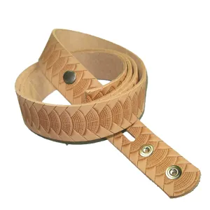 1-1/4" Embossed Reptile Weave Belt Blank