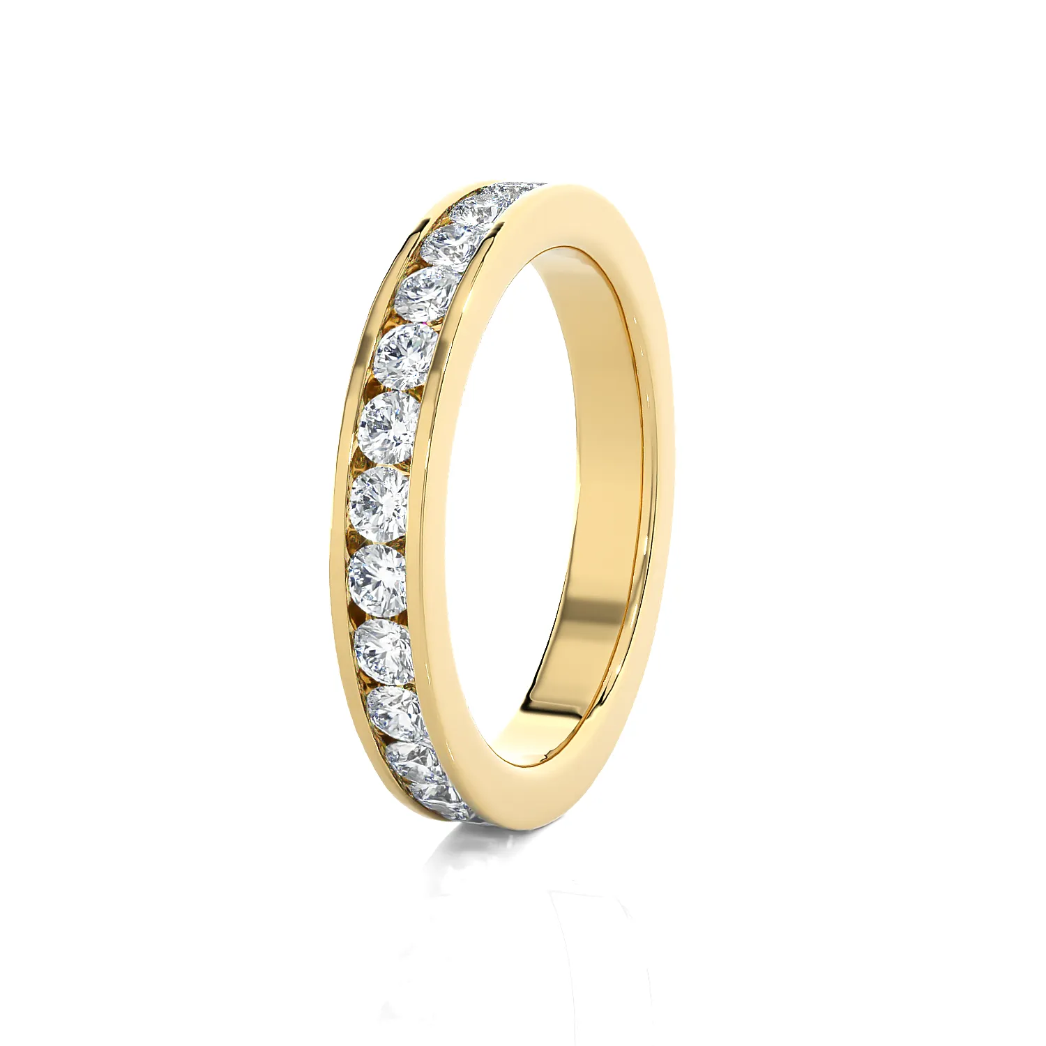 1 7/8 ctw Round Lab Grown Diamond Channel Set Eternity Band