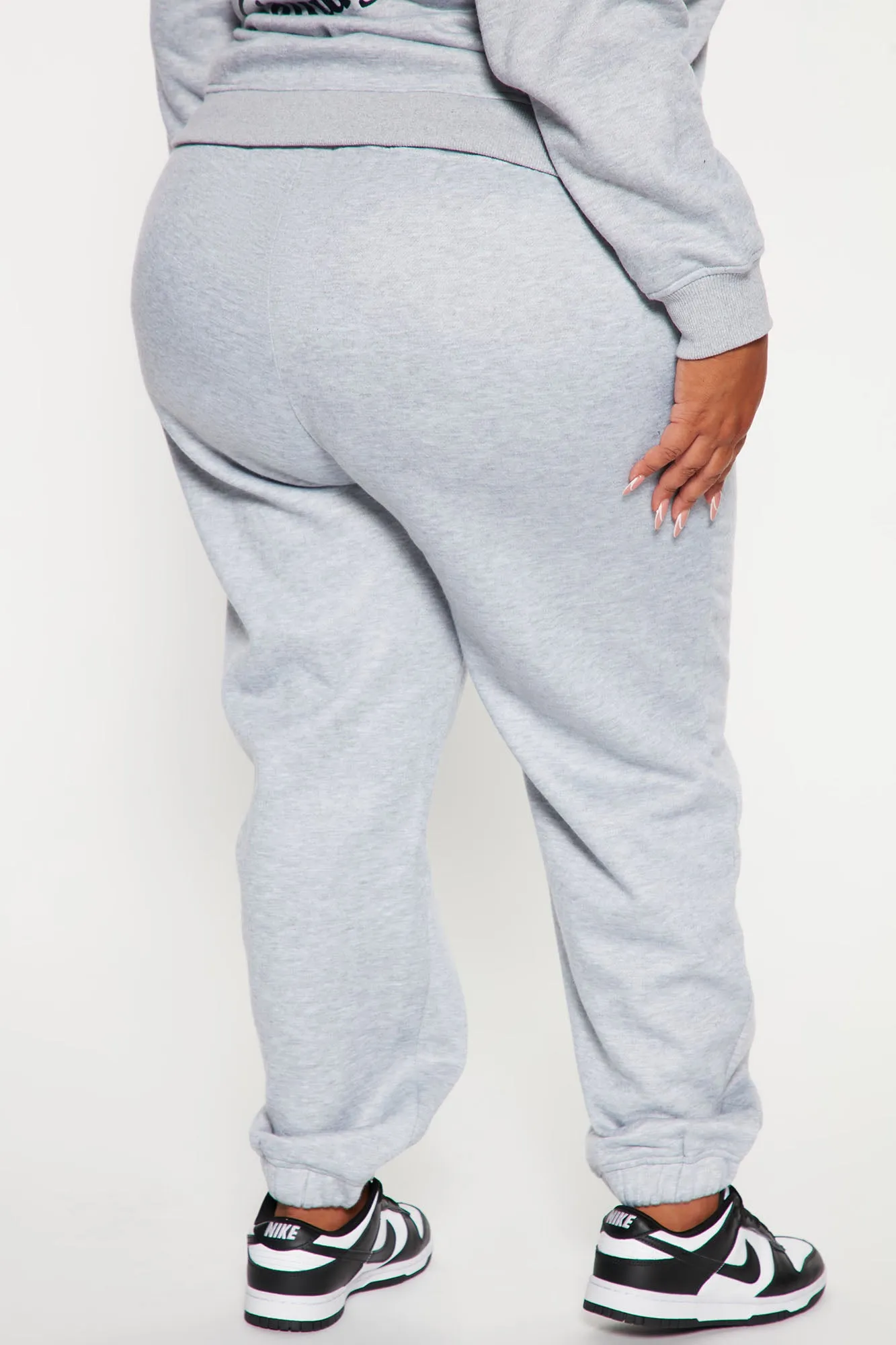 1 800 Smile Happy Face Sweatpants - Heather Grey