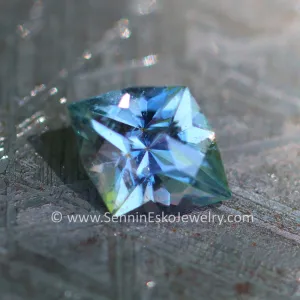 1 Carat Icy Blue Umba Sapphire Novelty Octagon - 7.8x6.2mm