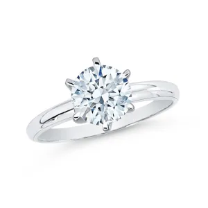 1 ct. G - SI3 Round Brilliant Cut Diamond Solitaire Engagement Ring in 14k Gold