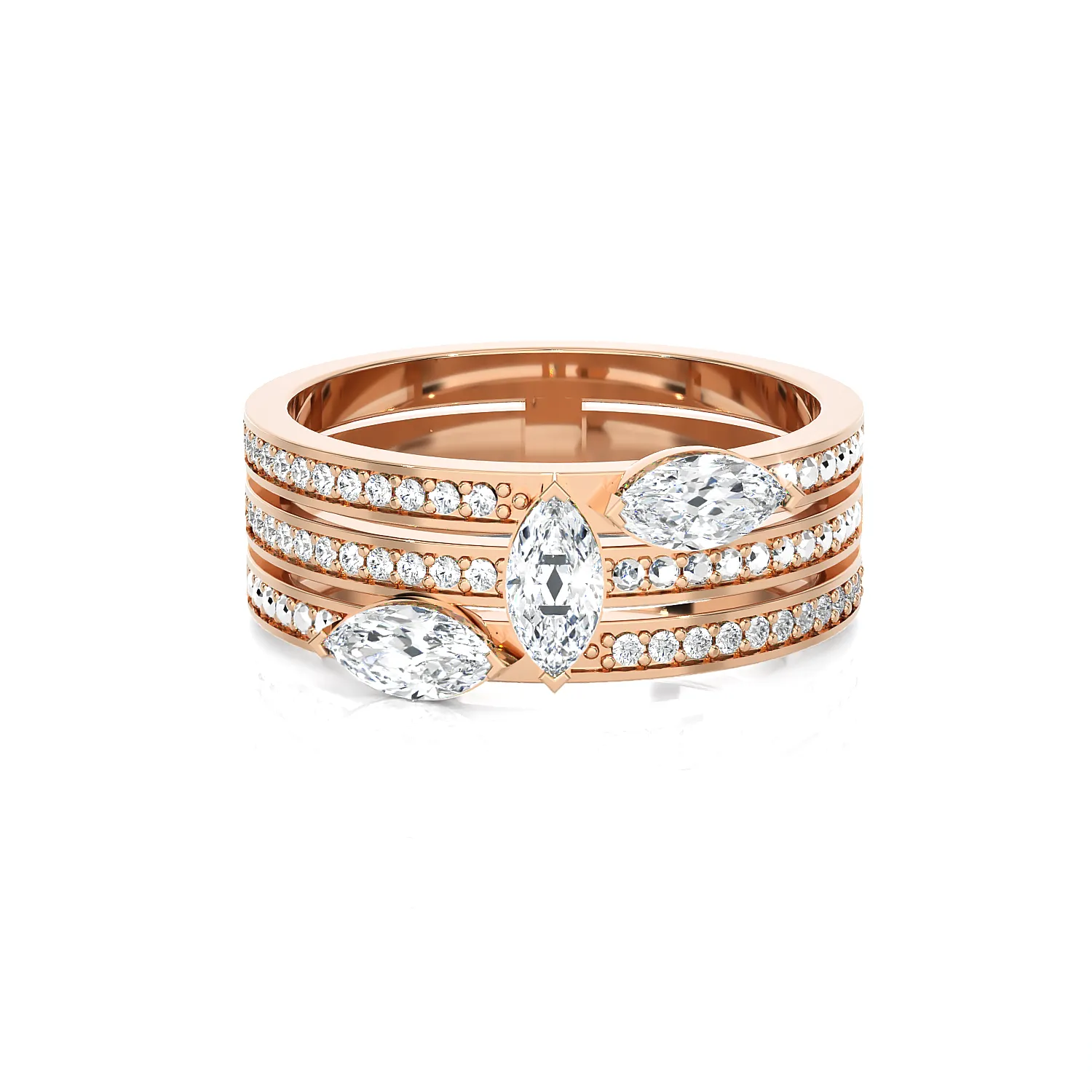 1 ctw Marquise Lab Grown Diamond Ring