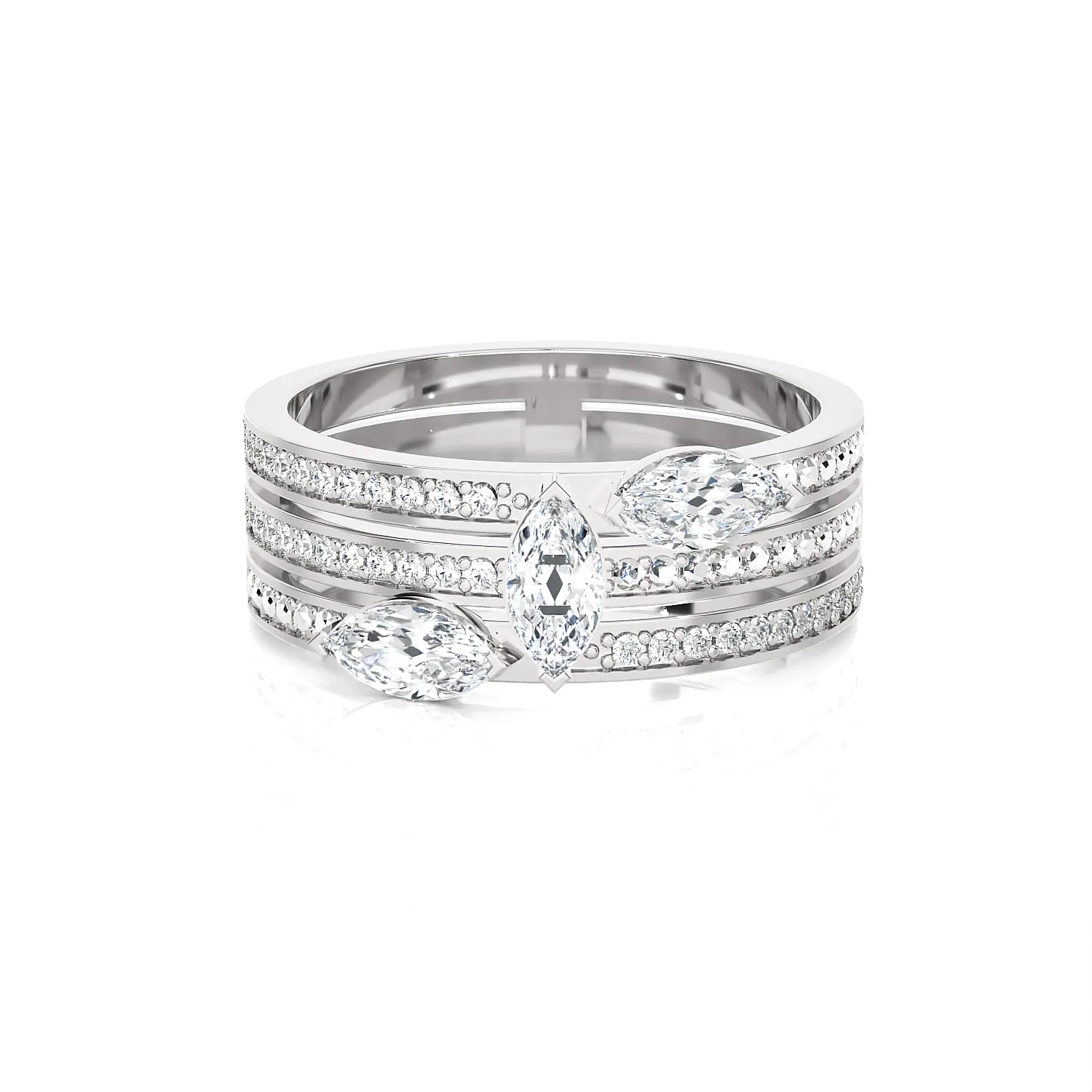 1 ctw Marquise Lab Grown Diamond Ring