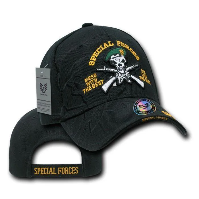 1 Dozen Special Forces Pow Veteran Military Shadow Baseball Hats Caps Wholesale Lots!