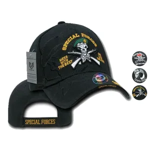 1 Dozen Special Forces Pow Veteran Military Shadow Baseball Hats Caps Wholesale Lots!