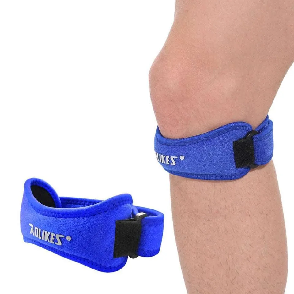 1 Piece Adjustable Knee Pad Knee Pain Relief Patella Stabilizer Brace Support for Hiking Soccer Basketball Running  Sport