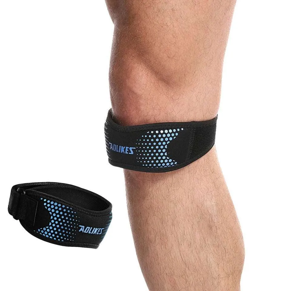 1 Piece Adjustable Knee Pad Knee Pain Relief Patella Stabilizer Brace Support for Hiking Soccer Basketball Running  Sport