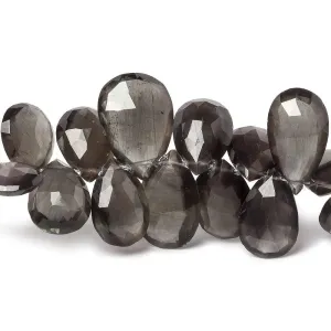 10-15mm Silimanite Faceted Pears 8 inch 55 pieces