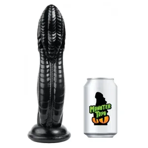 10-inch Monster Toys Black Large Dildo with Suction Cup Base