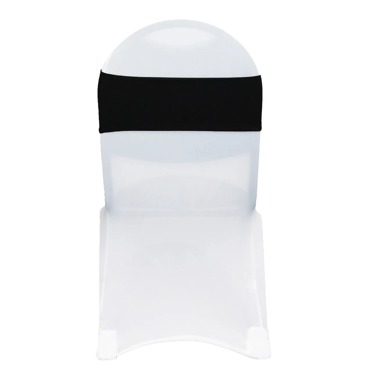 (10 Pack) Spandex Chair Bands in Black