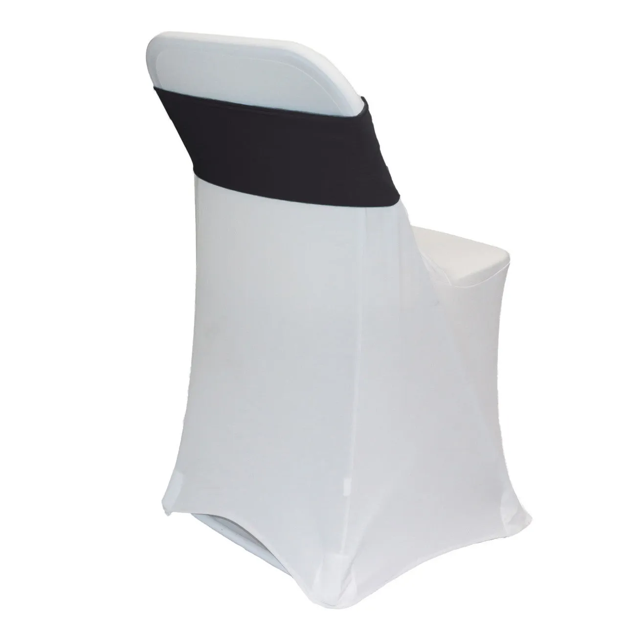 (10 Pack) Spandex Chair Bands in Black