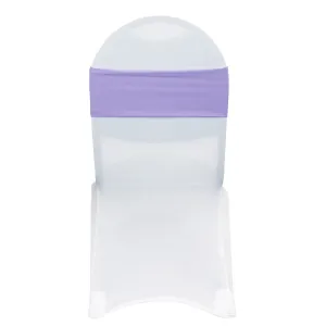 (10 Pack) Spandex Chair Bands in Lavender