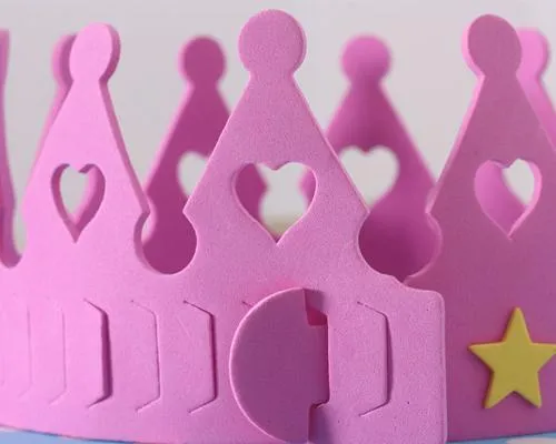 10 Pcs Birthday Party Sponge Crowns Set